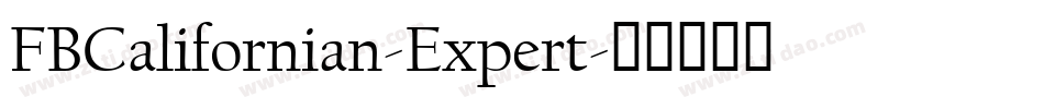 FBCalifornian-Expert字体转换