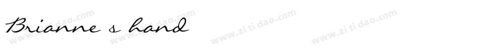Brianne_s_hand字体转换