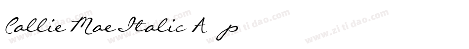 CallieMaeItalic-A14p字体转换