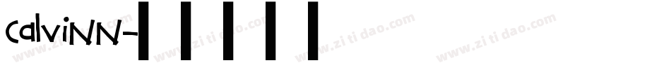 CALVINN字体转换