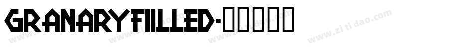 GranaryFiilled字体转换