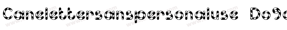 Canelettersanspersonaluse-Do9d字体转换