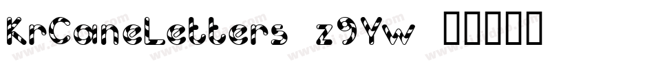 KrCaneLetters-z9Yw字体转换
