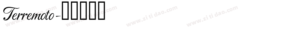 Terremoto字体转换