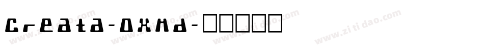 Creata-OXMd字体转换