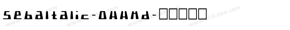 SebaItalic-0WWMd字体转换