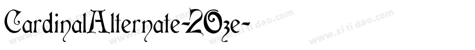CardinalAlternate-2Oze字体转换