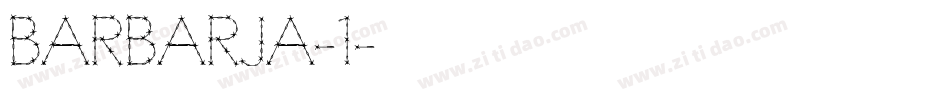 BARBARJA-1字体转换