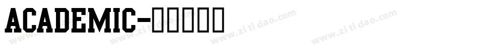Academic字体转换