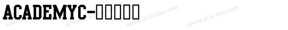 AcademyC字体转换