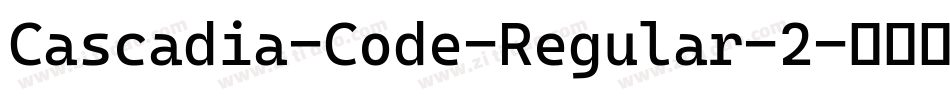 Cascadia-Code-Regular-2字体转换