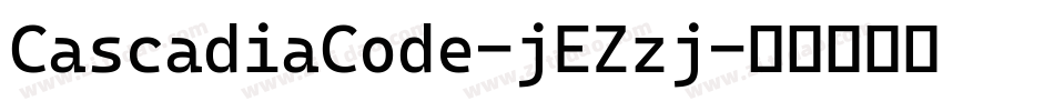 CascadiaCode-jEZzj字体转换