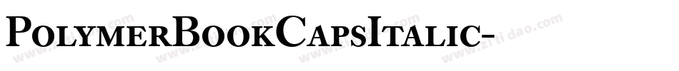 PolymerBookCapsItalic字体转换