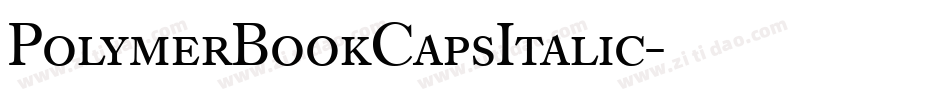 PolymerBookCapsItalic字体转换