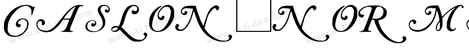 Caslon-Normal字体转换