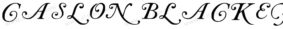 CaslonBlackEF字体转换