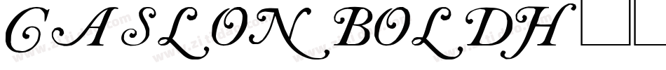 CaslonBoldH字体转换