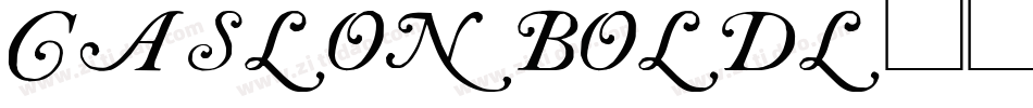 CaslonBoldL字体转换