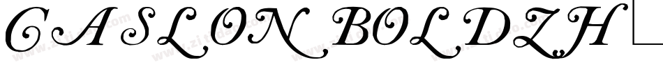 CaslonBoldZH字体转换