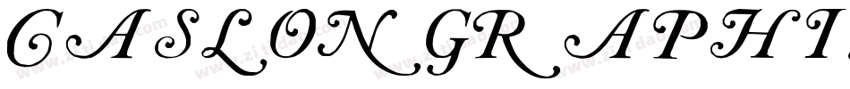 CaslonGraphiqueEF字体转换