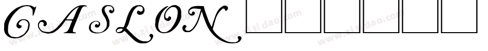 caslon字体转换