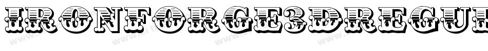 IronForge3DRegular-0Ex9字体转换