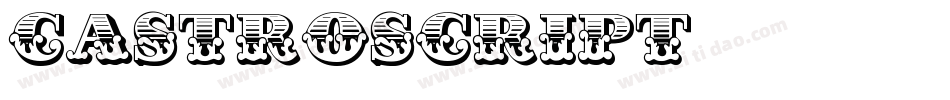 castroscript字体转换