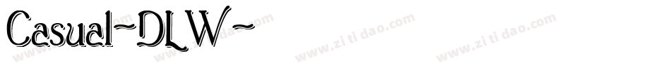 Casual-DLW字体转换