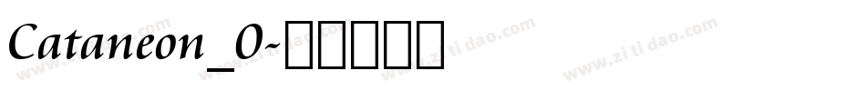 Cataneon_0字体转换