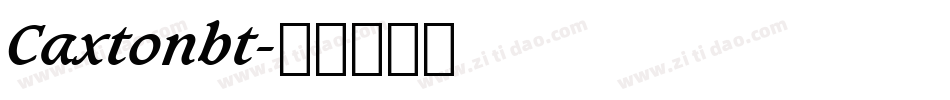 Caxtonbt字体转换
