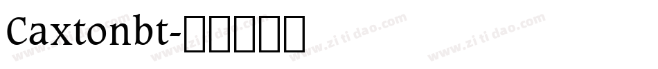 Caxtonbt字体转换