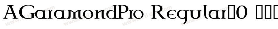 AGaramondPro-Regular_0字体转换