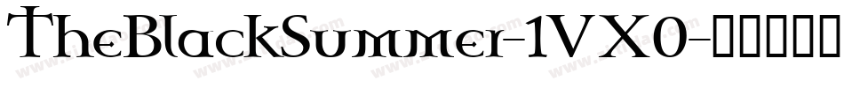 TheBlackSummer-1VX0字体转换