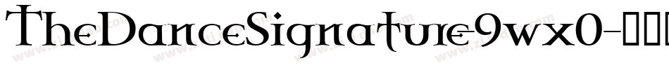 TheDanceSignature-9wx0字体转换