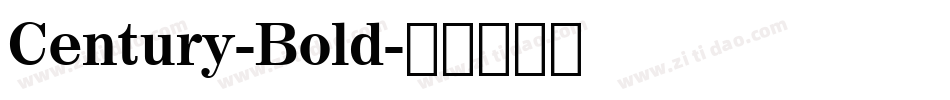 Century-Bold字体转换