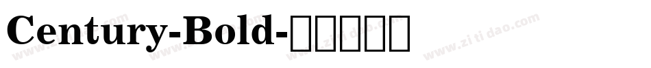 Century-Bold字体转换