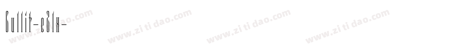 Cullit-eZlx字体转换