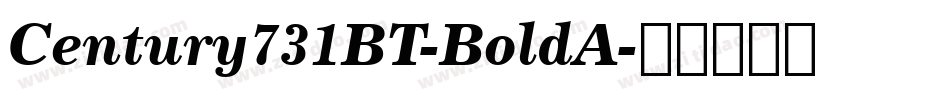 Century731BT-BoldA字体转换