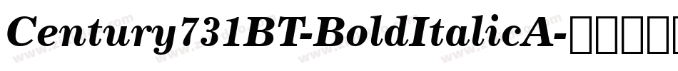 Century731BT-BoldItalicA字体转换