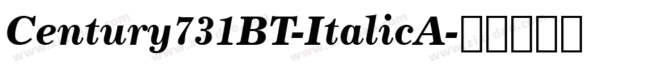Century731BT-ItalicA字体转换