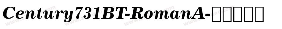 Century731BT-RomanA字体转换