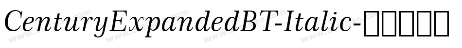 CenturyExpandedBT-Italic字体转换