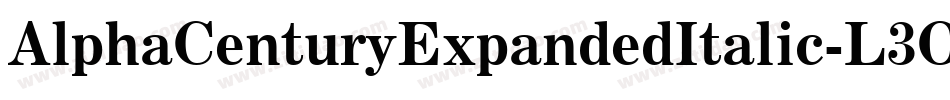 AlphaCenturyExpandedItalic-L3OKn字体转换