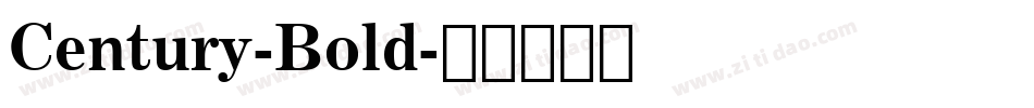 Century-Bold字体转换