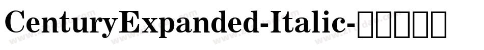 CenturyExpanded-Italic字体转换