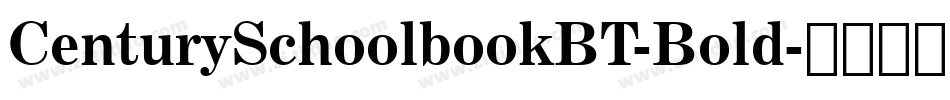 CenturySchoolbookBT-Bold字体转换