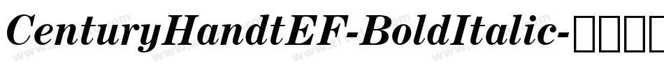 CenturyHandtEF-BoldItalic字体转换