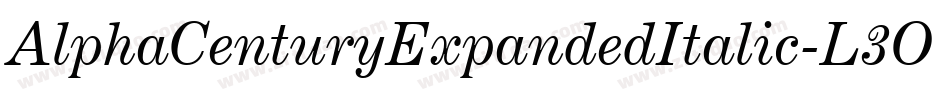 AlphaCenturyExpandedItalic-L3OKn字体转换