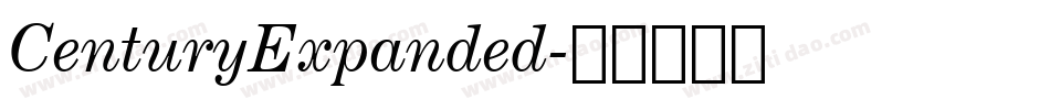 CenturyExpanded字体转换