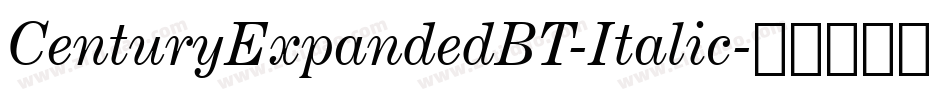 CenturyExpandedBT-Italic字体转换